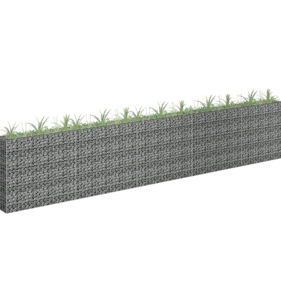 Gabionen-Hochbeet Verzinkter Stahl 450×30×90 cm