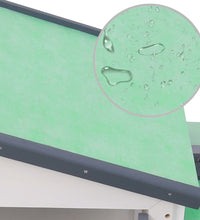 Großer Kaninchenstall Grau und Weiß 145x45x84 cm Holz