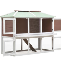 Kleintier-/Kaninchenstall 2 Etagen Braun Holz