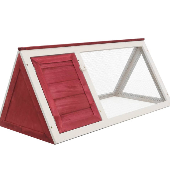 Kleintier-/Kaninchenstall Rot Holz