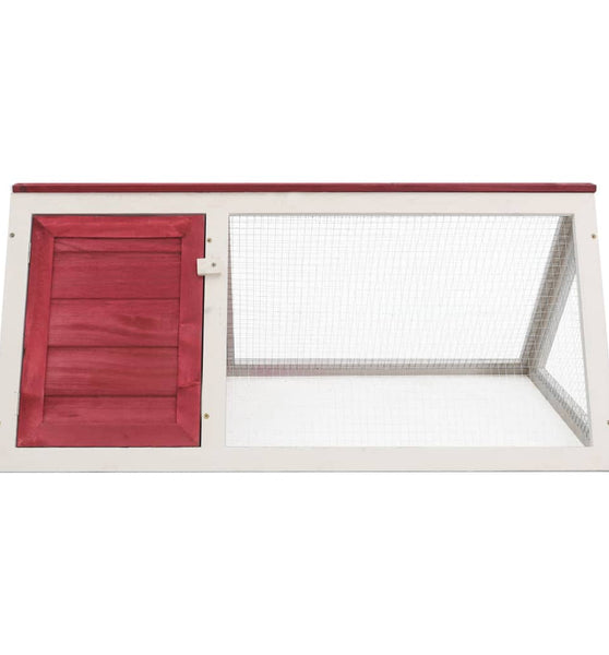 Kleintier-/Kaninchenstall Rot Holz
