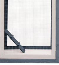 Hühnerkäfig Grau 170x81x110 cm Massivholz Kiefer & Tanne