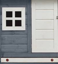 Hühnerkäfig Grau 170x81x110 cm Massivholz Kiefer & Tanne