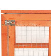 Kaninchenstall 183x90x46,5 cm Massivholz Tanne