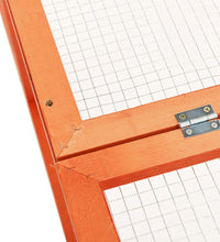 Kaninchenstall 183x90x46,5 cm Massivholz Tanne