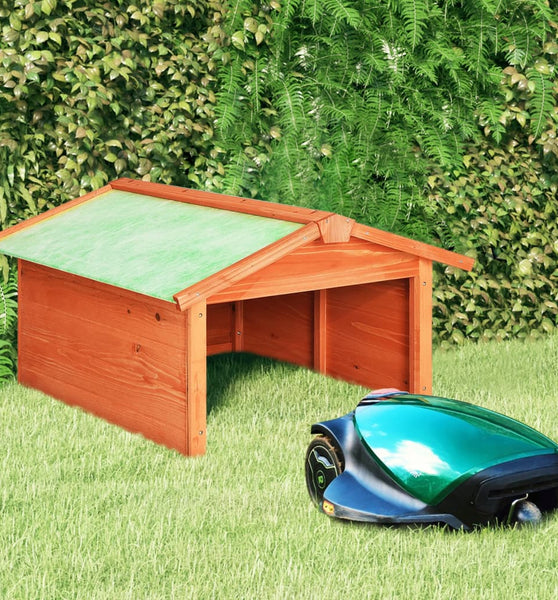 Roboter-Rasenmäher Garage 72x87x50 cm Massivholz Tanne