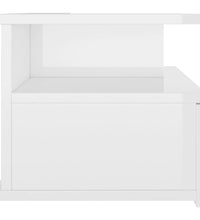 Hängende Nachttische 2 Stk. Hochglanz-Weiß 40x31x27 cm