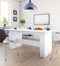Esstisch Weiß 180x90x76 cm Holzwerkstoff