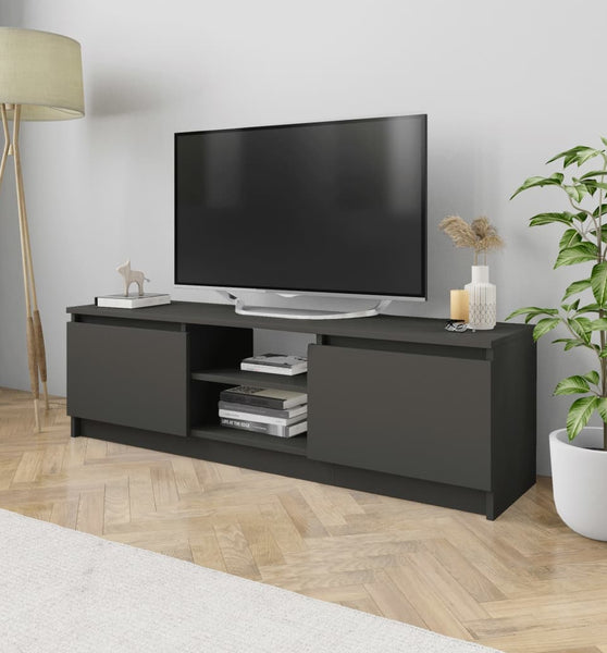 TV-Schrank Grau 120×30×35,5 cm Holzwerkstoff