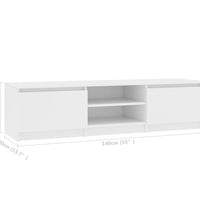 TV-Schrank Weiß 140×40×35,5 cm Holzwerkstoff