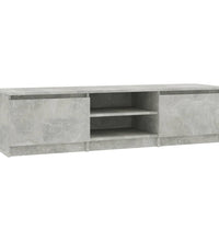 TV-Schrank Betongrau 140x40x35,5 cm Holzwerkstoff