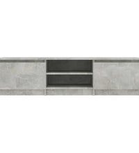 TV-Schrank Betongrau 140x40x35,5 cm Holzwerkstoff