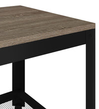 Couchtisch Grau und Schwarz 90x45x45 cm MDF und Eisen