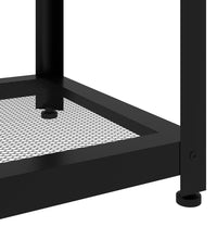 Couchtisch Grau und Schwarz 90x45x45 cm MDF und Eisen