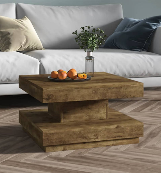 Couchtisch Dunkelbraun 60x60x35 cm MDF