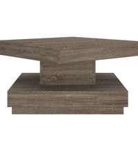 Couchtisch Grau 60x60x35 cm MDF