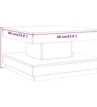 Couchtisch Grau 60x60x35 cm MDF