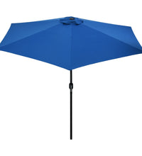 Sonnenschirm mit Metall-Mast 300 cm Azurblau