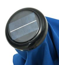 Sonnenschirm mit LED-Beleuchtung und Stahl-Mast 300 cm Azurblau