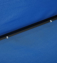 Sonnenschirm mit LED-Beleuchtung und Stahl-Mast 300 cm Azurblau