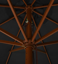 Sonnenschirm mit Holzmast 330 cm Anthrazit