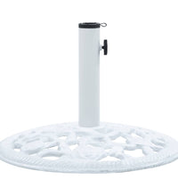 Sonnenschirmständer Weiß 12 kg 48 cm Gusseisen