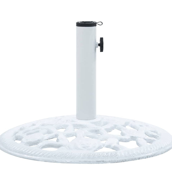 Sonnenschirmständer Weiß 12 kg 48 cm Gusseisen