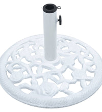 Sonnenschirmständer Weiß 12 kg 48 cm Gusseisen