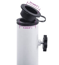 Sonnenschirmständer Weiß 12 kg 48 cm Gusseisen