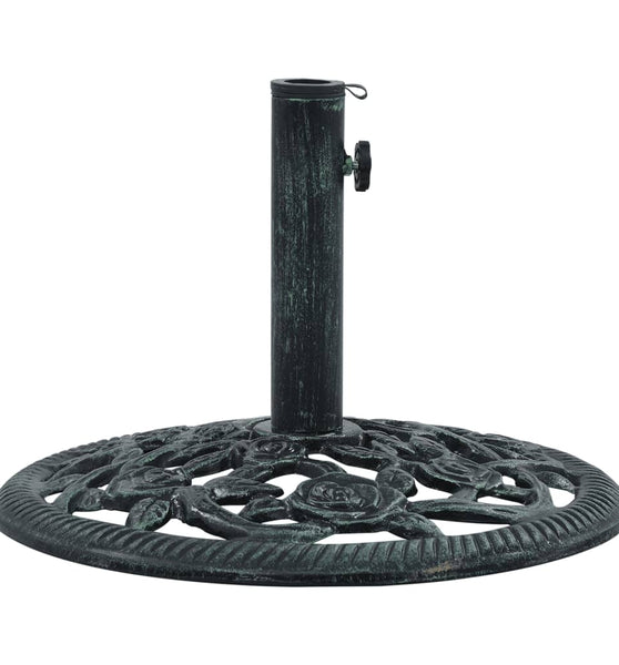 Sonnenschirmständer Grün 9 kg 40 cm Gusseisen