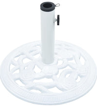 Sonnenschirmständer Weiß 9 kg 40 cm Gusseisen