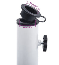 Sonnenschirmständer Weiß 9 kg 40 cm Gusseisen