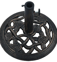Sonnenschirmständer Schwarz Bronze 9 kg 40 cm Gusseisen