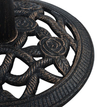 Sonnenschirmständer Schwarz Bronze 9 kg 40 cm Gusseisen