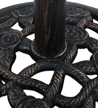 Sonnenschirmständer Schwarz Bronze 9 kg 40 cm Gusseisen