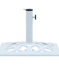 Sonnenschirmständer Weiß 12 kg 49 cm Gusseisen