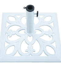 Sonnenschirmständer Weiß 12 kg 49 cm Gusseisen