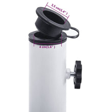Sonnenschirmständer Weiß 12 kg 49 cm Gusseisen