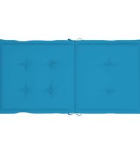 Gartenstuhlauflagen für Niedriglehner 2 Stk. Blau 100x50x3 cm
