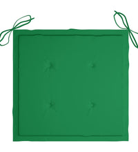 Gartenstuhl-Kissen 2 Stk. Grün 50x50x3 cm Oxford-Gewebe