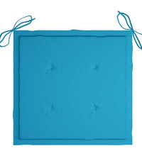 Gartenstuhl-Kissen 2 Stk. Blau 50x50x3 cm Oxford-Gewebe