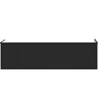 Gartenbank-Auflage Schwarz 180x50x3 cm Oxford-Gewebe