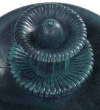 Vogelbad mit Springbrunnen Grün 50×91 cm Kunststoff