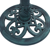 Vogelbad mit Springbrunnen Grün 50×91 cm Kunststoff