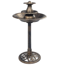 Vogelbad mit Springbrunnen Bronzen 50×91 cm Kunststoff