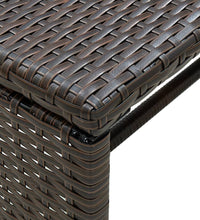 Couchtisch Braun 70x40x38 cm Poly Rattan