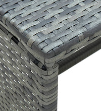 Couchtisch Anthrazit 70x40x38 cm Poly Rattan