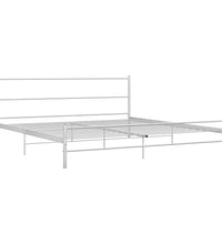 Bettgestell Weiß Metall 180×200 cm