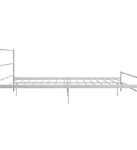 Bettgestell Weiß Metall 180×200 cm