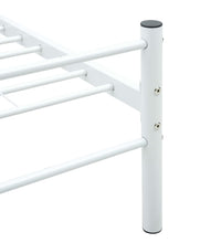 Bettgestell Weiß Metall 180×200 cm